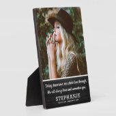 Rustige Memorial Sympathy Quote | Foto Keepslag Fotoplaat (Zijkant)