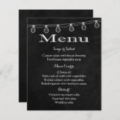 Rustige menukleuren zwart en wit karton lichten (Voorkant / Achterkant)