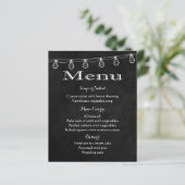 Rustige menukleuren zwart en wit karton lichten (Staand voorkant)