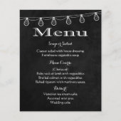 Rustige menukleuren zwart en wit karton lichten (Voorkant)