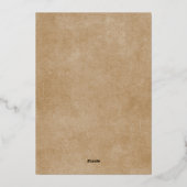 Rustige Merry Jolly Gelukkige Familie Foto Kerstmi Folie Feestdagenkaart (Achterkant)