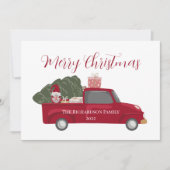 Rustige  Merry Red Truck Tree (Voorkant)