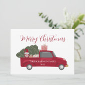 Rustige  Merry Red Truck Tree (Staand voorkant)