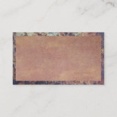 Rustige metalen grens | Oude textuur Visitekaartje (Achterkant)