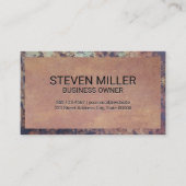 Rustige metalen grens | Oude textuur Visitekaartje (Voorkant)
