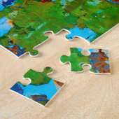 Rustige metalen peling  grunge verf - Spel Legpuzzel (Zijkant)