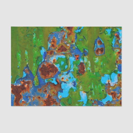 Rustige metalen pellerverf  gegraveerde textuur tissuepapier (Voorkant)