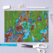 Rustige metalen pellerverf  gegraveerde textuur tissuepapier (Craft)