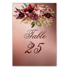 Rustige metalen rozen goudterracotta-rozen kaart