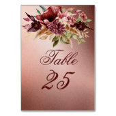 Rustige metalen rozen goudterracotta-rozen kaart (Voorkant)