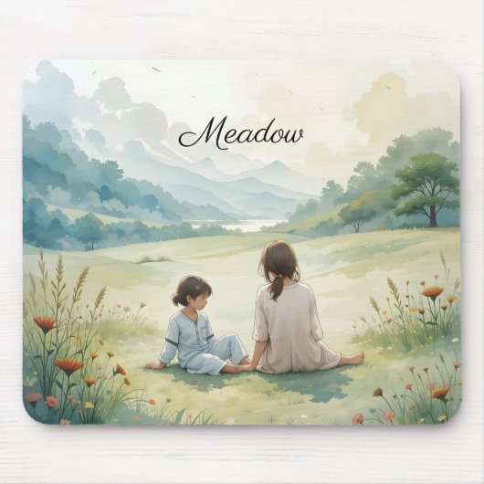 Rustige middag Mousepad Muismat (Voorkant)
