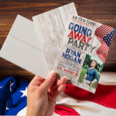 Rustige Militaire Foto Afscheidsfeestje Kaart