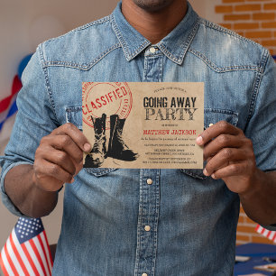 Rustige militairen die wegtrekken   Vakgoed Kaart