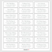 Rustige, minimale Adresetiketten van de Manuscript Sticker (Vel)