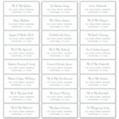 Rustige, minimale Adresetiketten van de Manuscript Sticker (Voorkant)