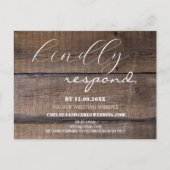 Rustige minimalistische kalligrafie Online Antwoor Briefkaart (Voorkant)