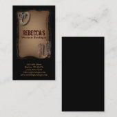 rustige  mode western land visitekaartje (Voorkant / Achterkant)