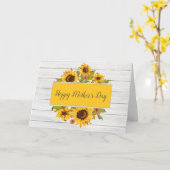 Rustige Moederdag Kaart zonnebloem (Gele Bloem)