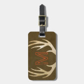 Rustige Monogram Aangepast Label voor gebak met An Bagagelabel (Voorkant verticaal)