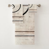 Rustige Monogram-handdoekset voor boerderijen Bad Handdoek (Insitu)