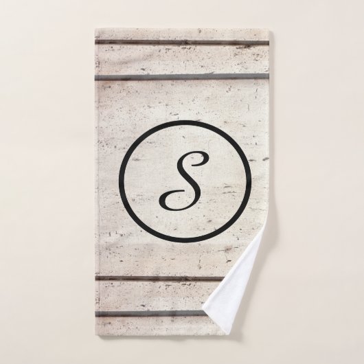 Rustige Monogram-handdoekset voor boerderijen Bad Handdoek (Handdoek)