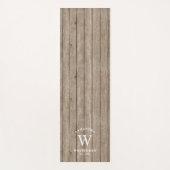 Rustige Monogram Light Wood Yoga Mat (Voorkant)
