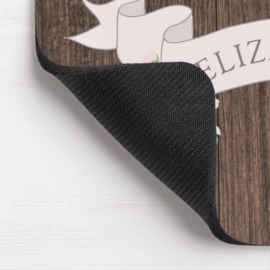 Rustige monogram linthout muismat (Hoek)