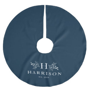 Rustige monogram marine kerstboom rok