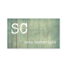 Rustige Monogram Simple  Barnwood