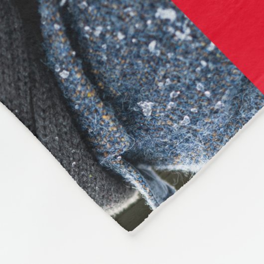 Rustige monogram zes foto-inkuildag fleece deken (Hoek)