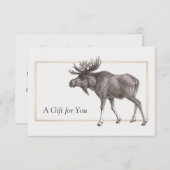 Rustige Moose Cadeaubon (Voorkant / Achterkant)