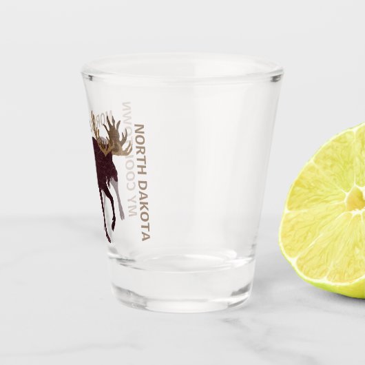 Rustige Moose Faux lederen koel Voeg je staat toe Shot Glas (Rechts)