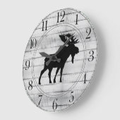 Rustige Moose Wood Grote Klok (Hoek)