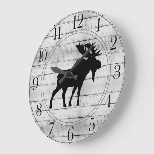 Rustige Moose Wood Grote Klok (Hoek)