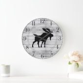Rustige Moose Wood Grote Klok (Huis)