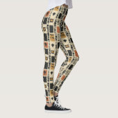 Rustige Mudcloth Geometrisch Patroon (2) Leggings (Rechts)