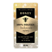  rustige muggenhondenhoningpot logo etiket (Voorkant)