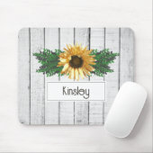 Rustige Muismat van zonnebloemen (Met muis)