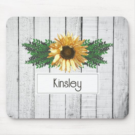 Rustige Muismat van zonnebloemen (Voorkant)