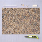 Rustige Multicolored Pebble Stones Foto Tissuepapier (Craft)