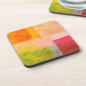 Rustige Multicolored Stripes Bier Onderzetter (Linkerzijde)