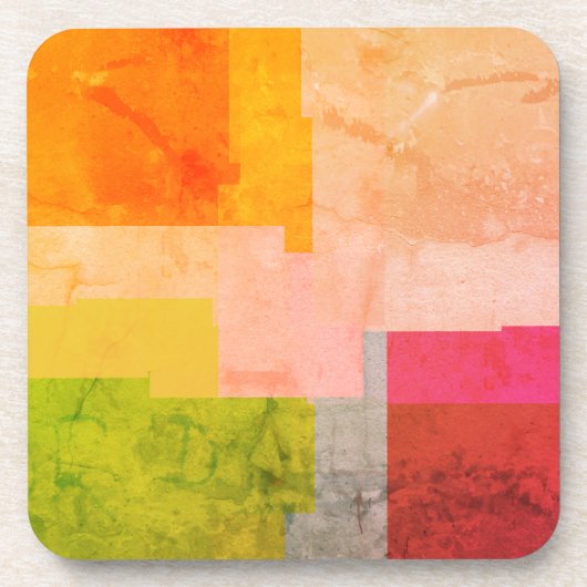 Rustige Multicolored Stripes Bier Onderzetter (Voorkant)