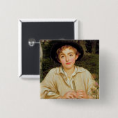 Rustige muziek vierkante button 5,1 cm (Voorkant /achterkant)