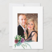 Rustige mystieke skeletbohemitische bruiloft save the date (Achterkant)