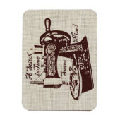 Rustige  naaimachine magneet (Verticaal)