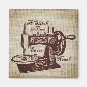 Rustige  naaimachine magneet