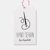 Rustige naalden en Labels met schroefdraad Cadeaulabel (Voorkant)