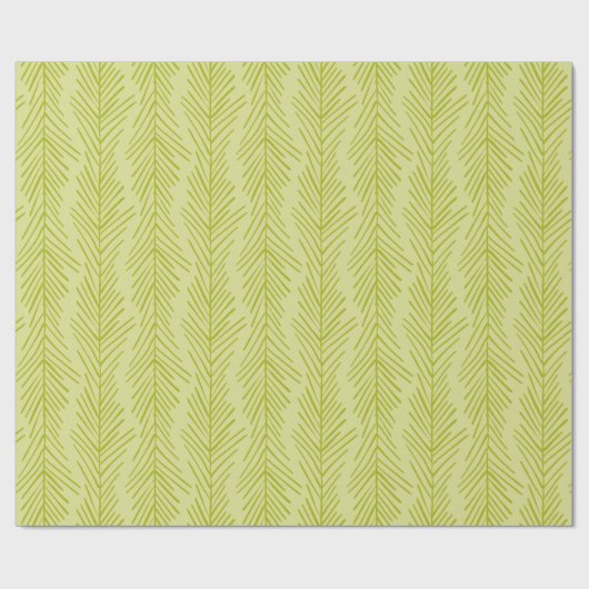 Rustige naaldnaaldenpatroon cadeaupapier (Vlak)