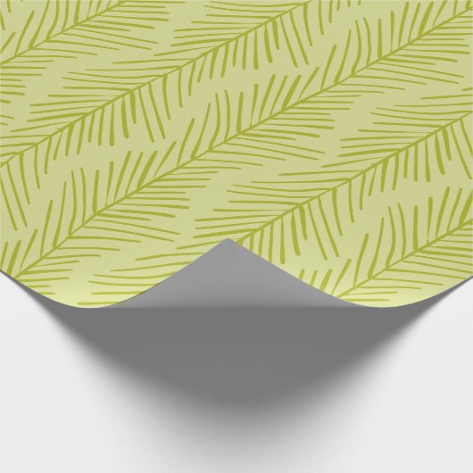 Rustige naaldnaaldenpatroon cadeaupapier (Hoek)