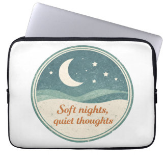 Rustige Nacht Maan Ontwerp Laptop Sleeve